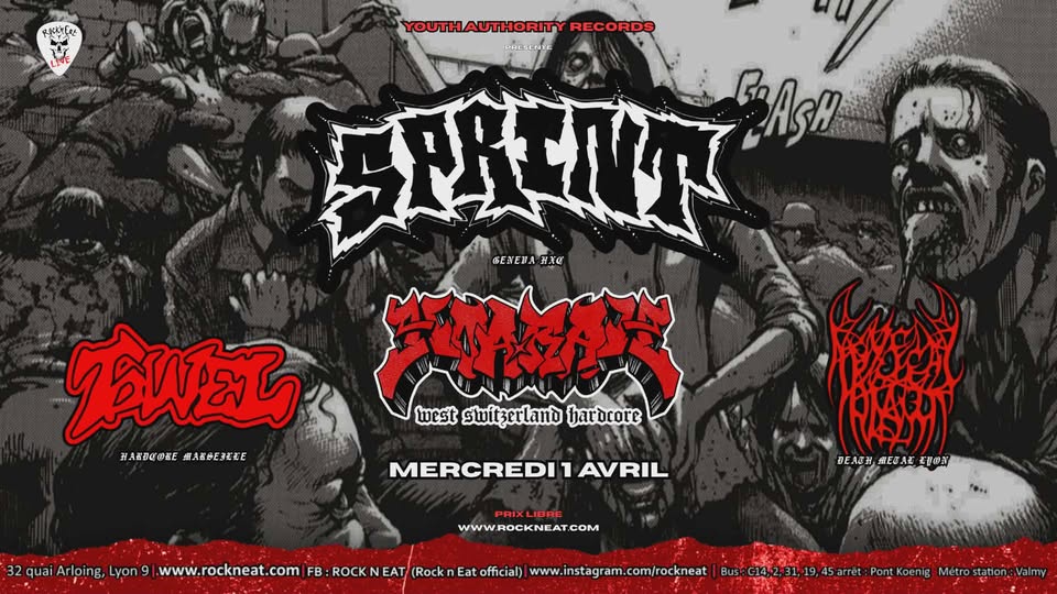 Affiche SPRINT / HOARAH / TOWEL / ABYSSAL BLAST