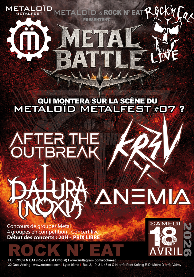 Affiche METALOÏD FEST — TREMPLIN