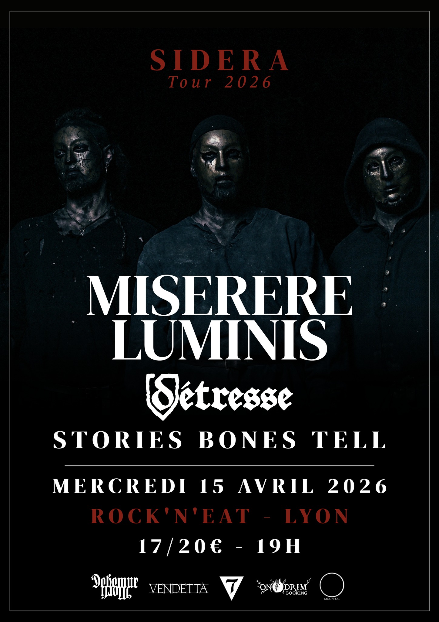 Affiche MISERERE LUMINIS / DÉTRESSE / STORIES BONES TELL